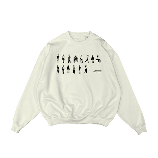 1OF1 COMMUNITY CREWNECK -  Cream - OneofOnestudio