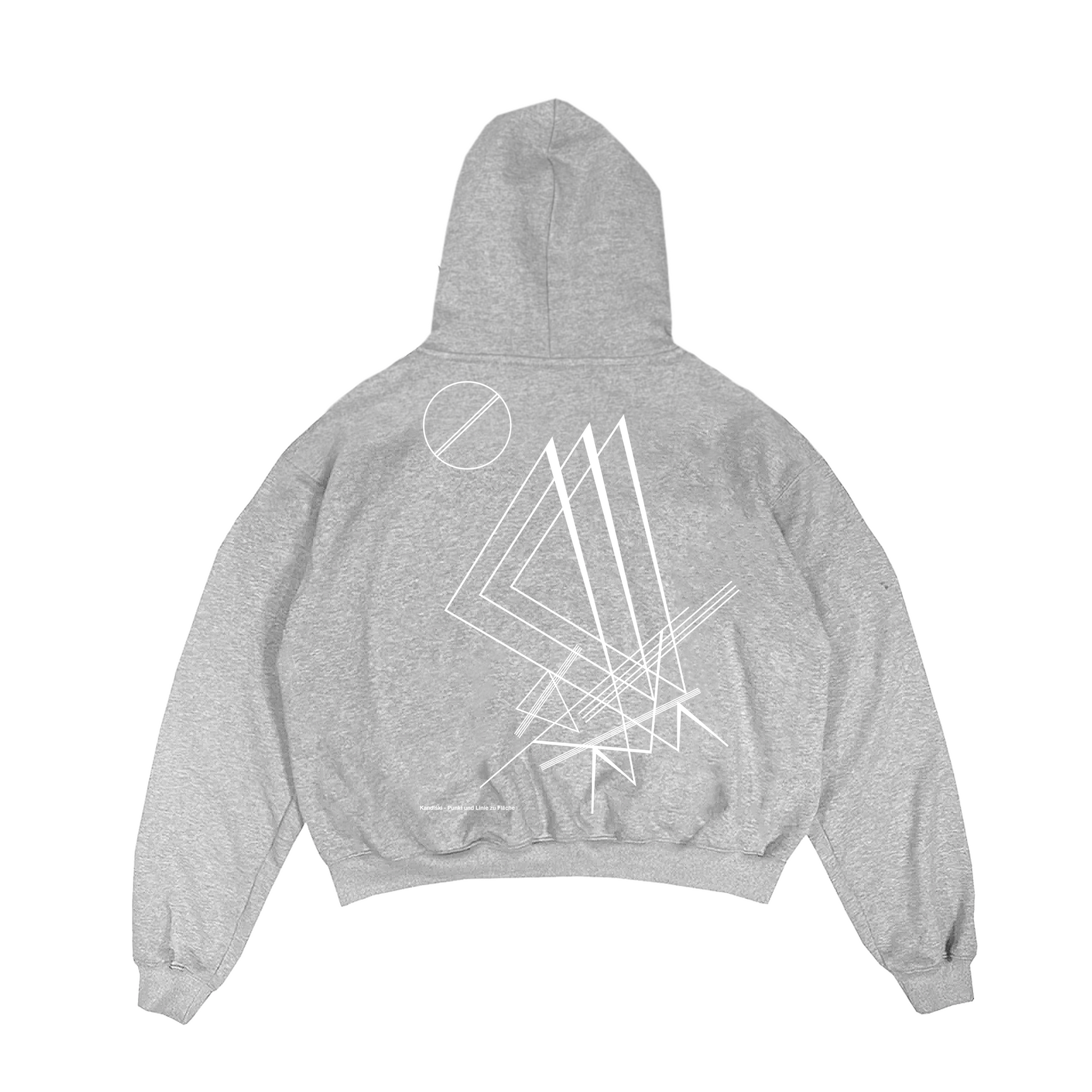 KANDINSKIJ “PUNTO LINEA” HOODIE - Heather grey - OneofOnestudio