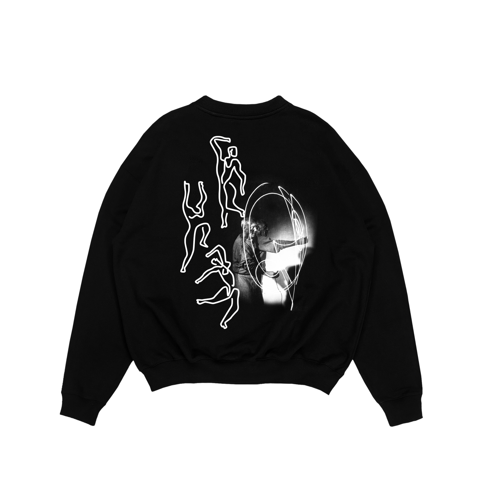 PICASSO “LIGHT DANCERS” CREWNECK - Black - OneofOnestudio